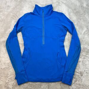 Lululemon Star Runner Long Sleeve Top Womens Sz 8 Stretchy 1/2 Zip Athletic Shir